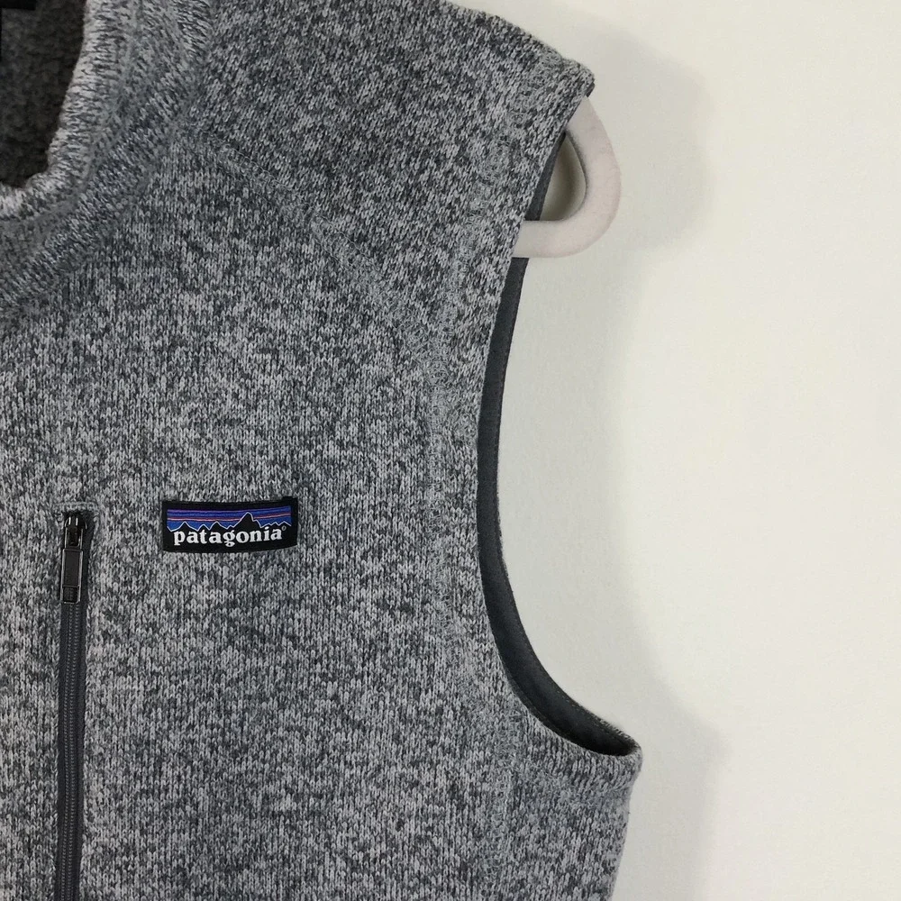 Patagonia Full-Zip Fleece Vest Men's Sz M Heather Gray Outdoor